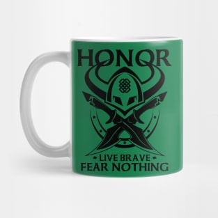 Viking Warrior Honor Live Brave Fear Nothing Mug